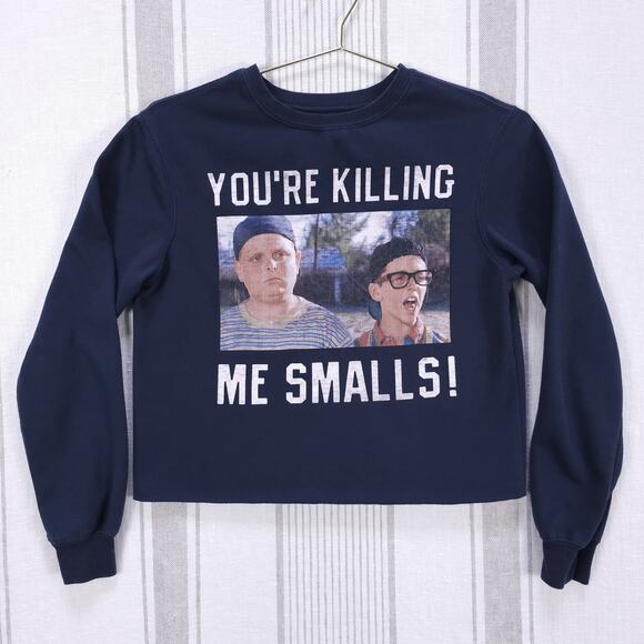 The Sandlot Sweatshirt Womens Small‎ You're Killing Me Smalls Cropped 90s Movie - Picture 1 of 10